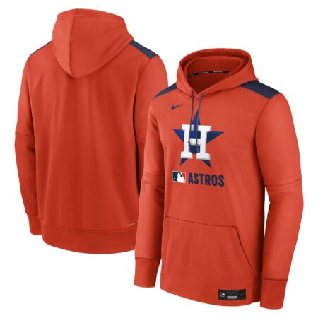 Houston Astros Collection Performance Pullover Hoodie - Orange