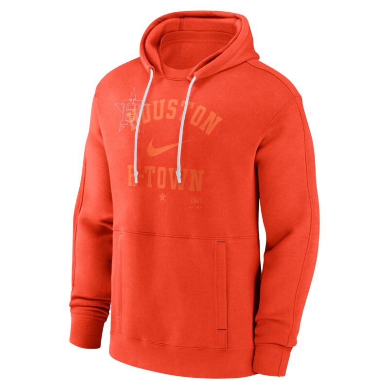 Houston Astros Statement Ball Game Pullover Hoodie - Orange - Image 2