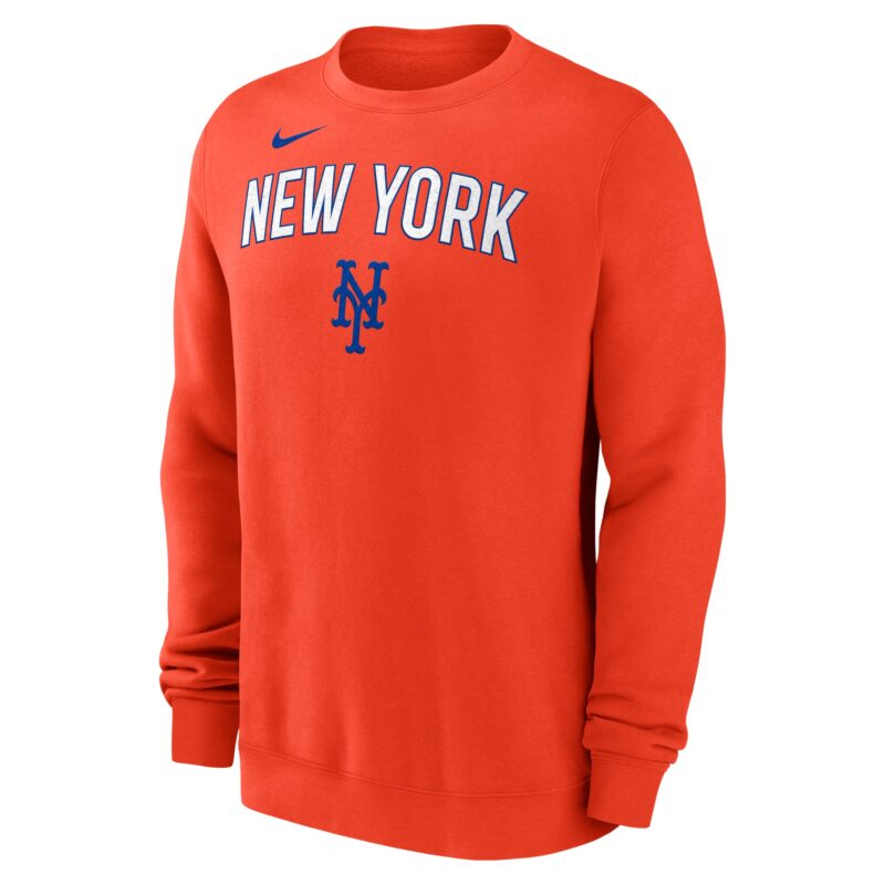 New York Mets Pullover Sweatshirt - Orange - Image 2
