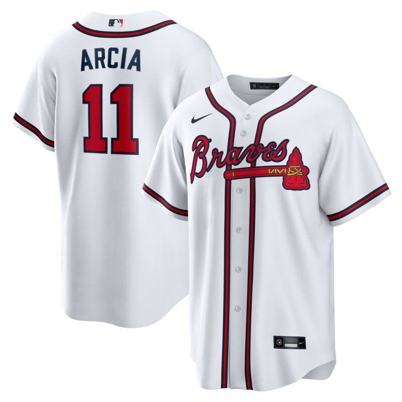 Orlando Arcia Atlanta Braves Home Jersey - White