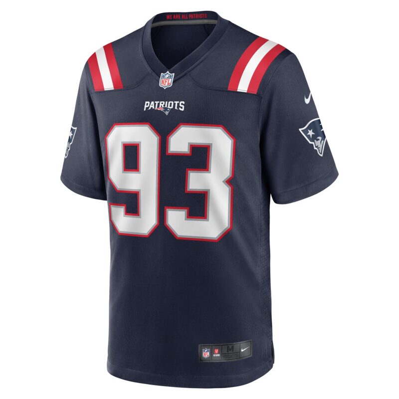 Oshane Ximines New England Patriots Game Jersey - Navy - Image 2