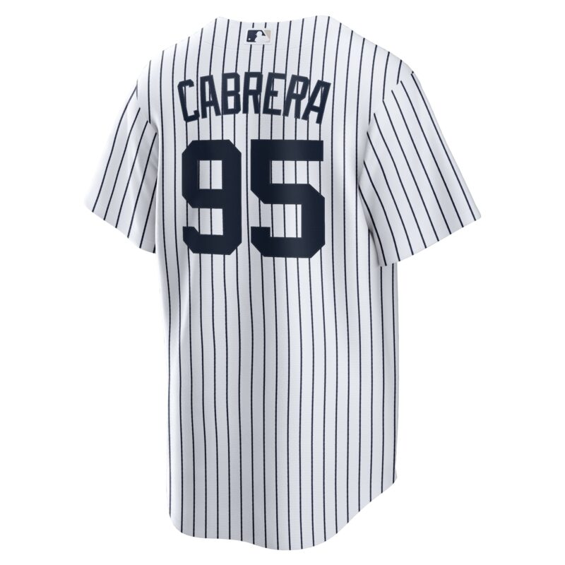 Oswaldo Cabrera New York Yankees Home Jersey - White - Image 3