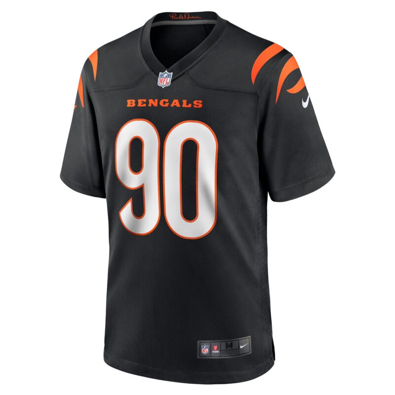 Owen Carney Cincinnati Bengals Home Game Player Jersey - Black - Image 2