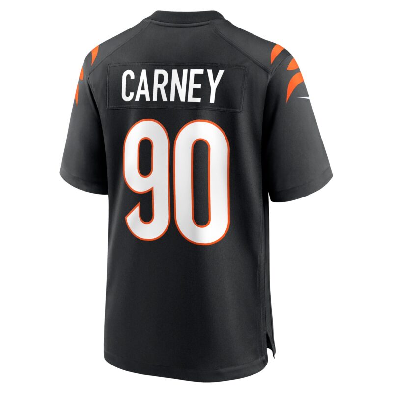 Owen Carney Cincinnati Bengals Home Game Player Jersey - Black - Image 3