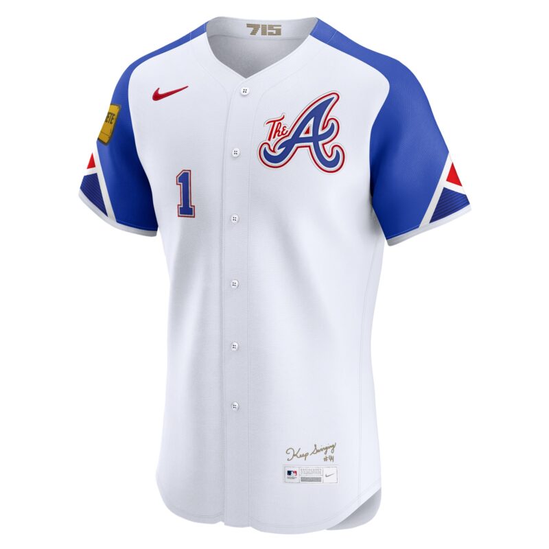 Ozzie Albies Atlanta Braves City Connect Elite Jersey - White - Image 2