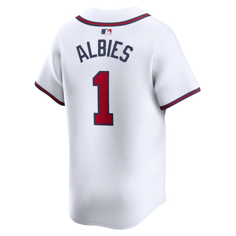 Ozzie Albies Atlanta Braves Home Limited Player Jersey - White - Image 3