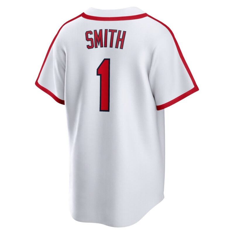 Ozzie Smith St. Louis Cardinals Home Cooperstown Collection Player Jersey - White - Image 3