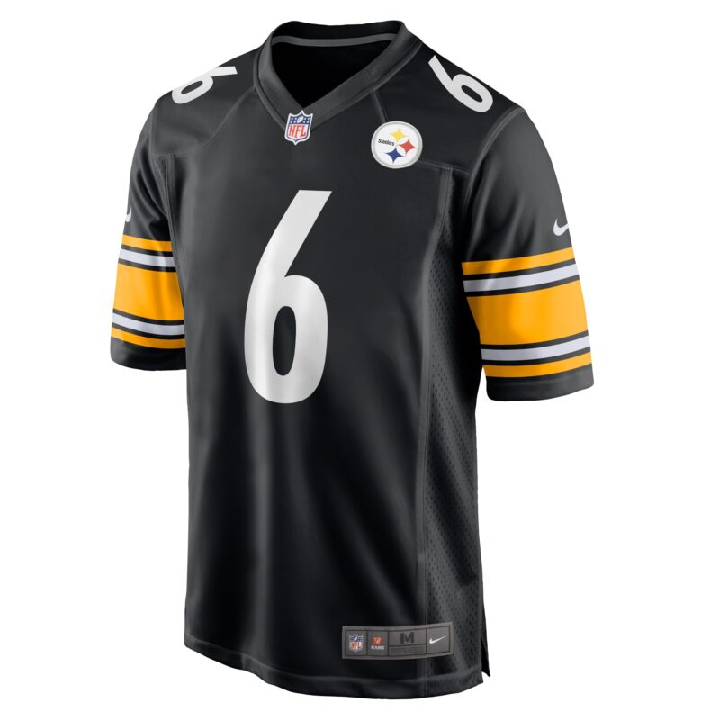 Patrick Queen Pittsburgh Steelers Game Jersey - Black - Image 2