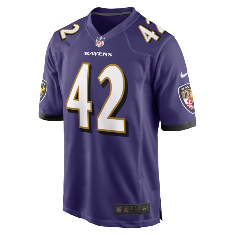 Patrick Ricard Baltimore Ravens Game Jersey - Purple - Image 2