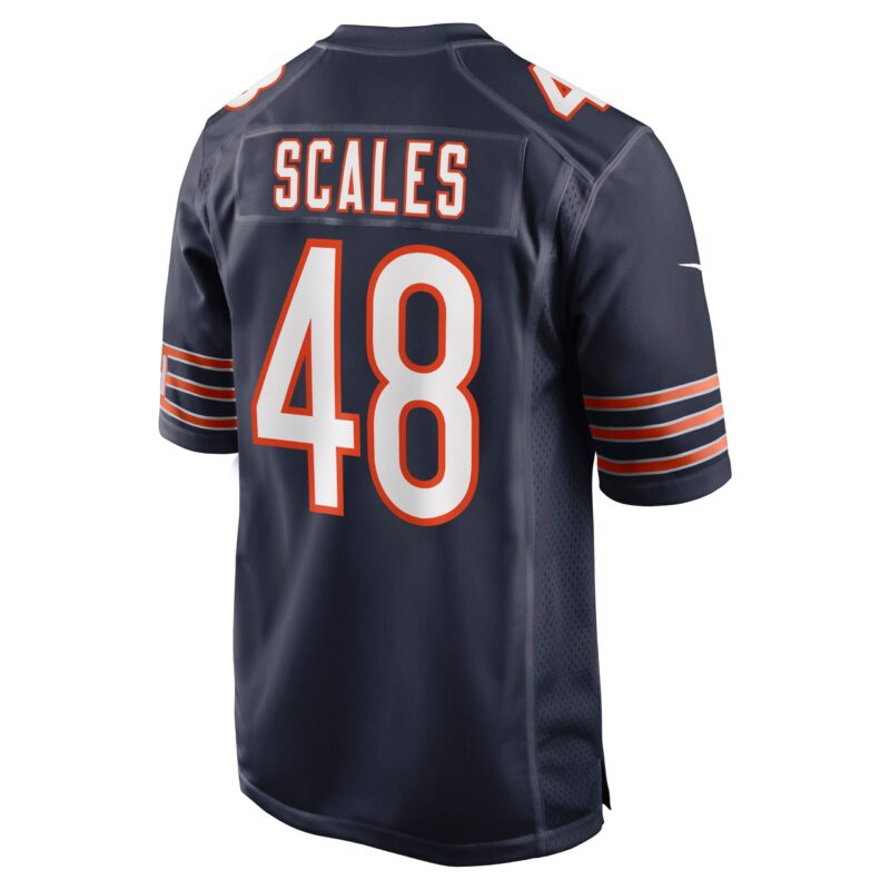 Patrick Scales Chicago Bears Game Jersey - Navy - Image 3