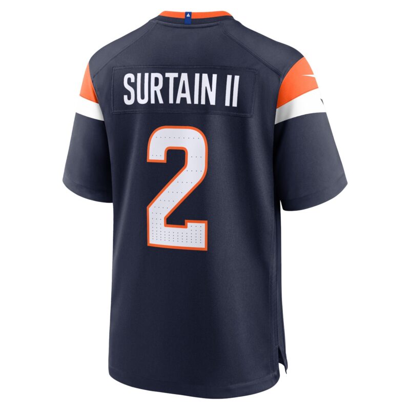 Patrick Surtain II Denver Broncos Mile High Collection Alternate Game Jersey - Navy - Image 3