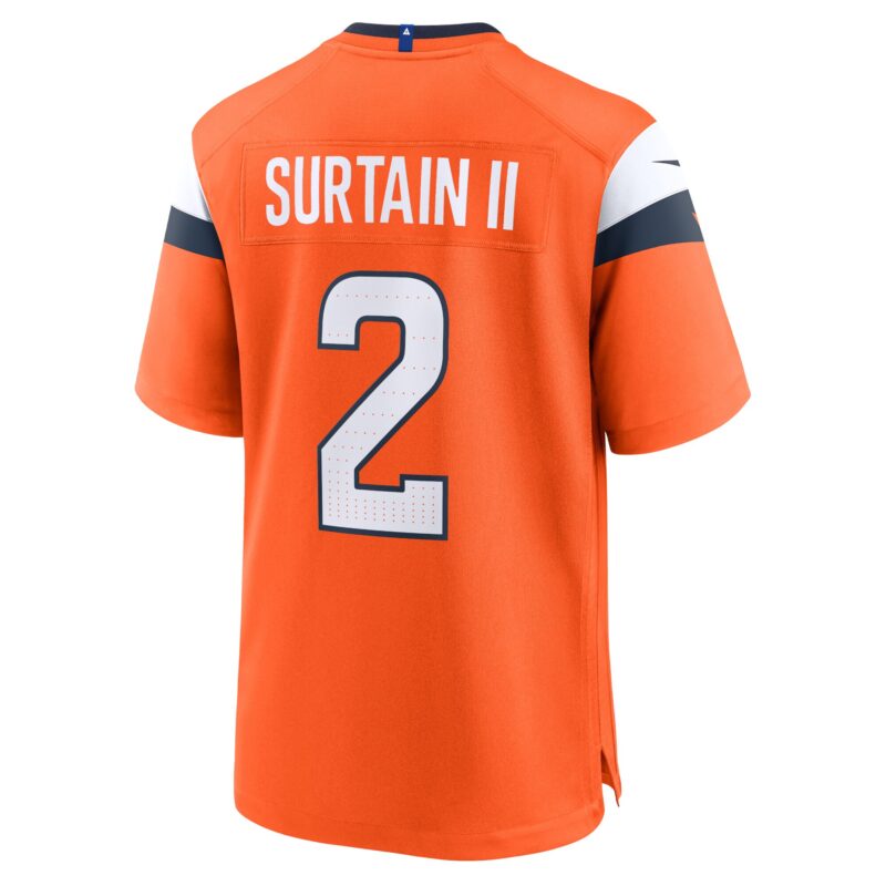 Patrick Surtain II Denver Broncos Mile High Collection Game Jersey - Orange - Image 3