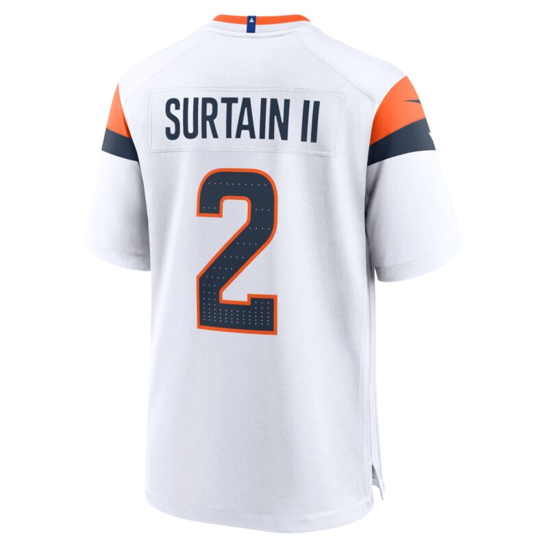 Patrick Surtain II Denver Broncos Mile High Collection Game Jersey - White - Image 3