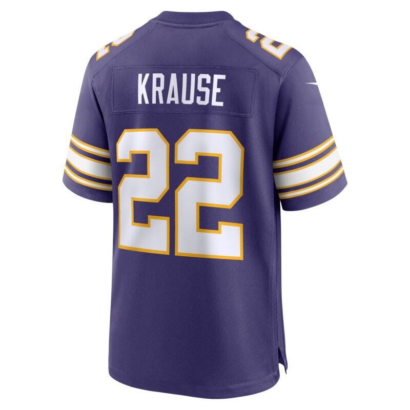 Paul Krause Minnesota Vikings Classic Retired Player Jersey - Purple - Image 3