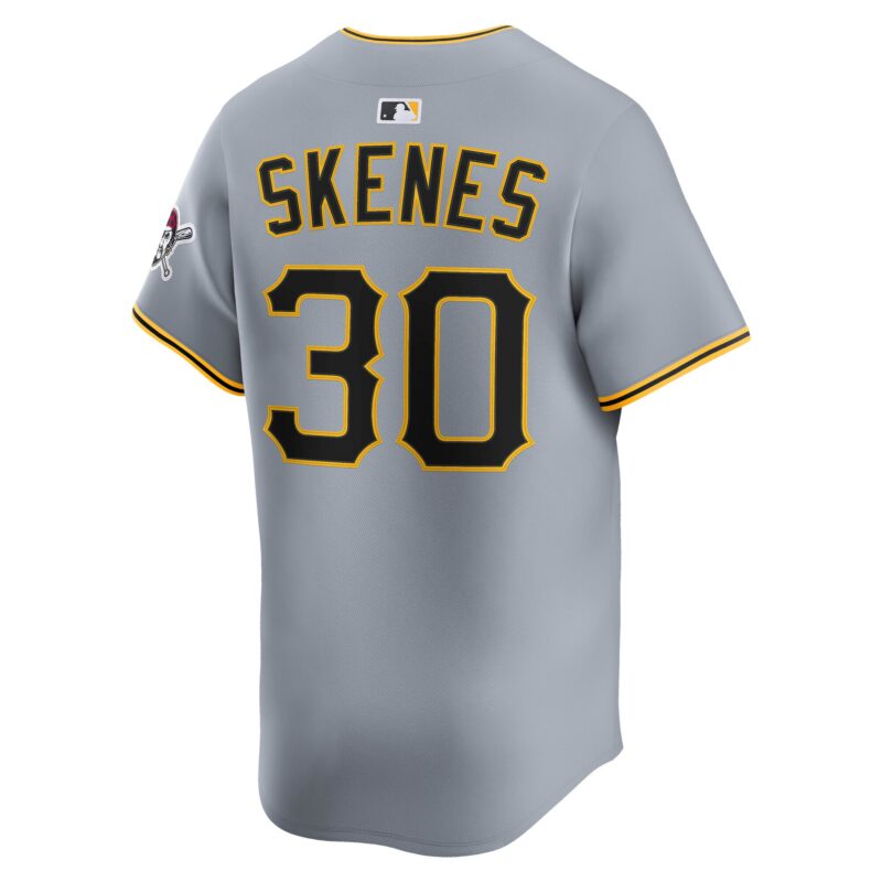 Paul Skenes Pittsburgh Pirates Alternate Limited Player Jersey - Gray - Image 3