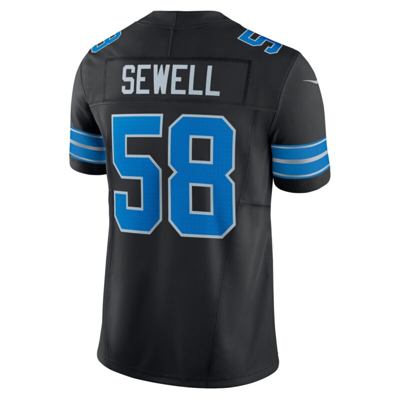 Penei Sewell Detroit Lions Vapor F.U.S.E. Alternate Limited Jersey - Black - Image 3
