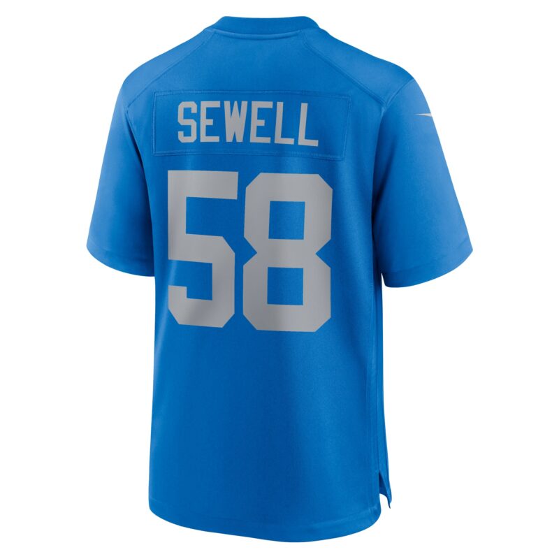 Penei Sewell Detroit Lions Alternate Game Jersey - Blue - Image 3