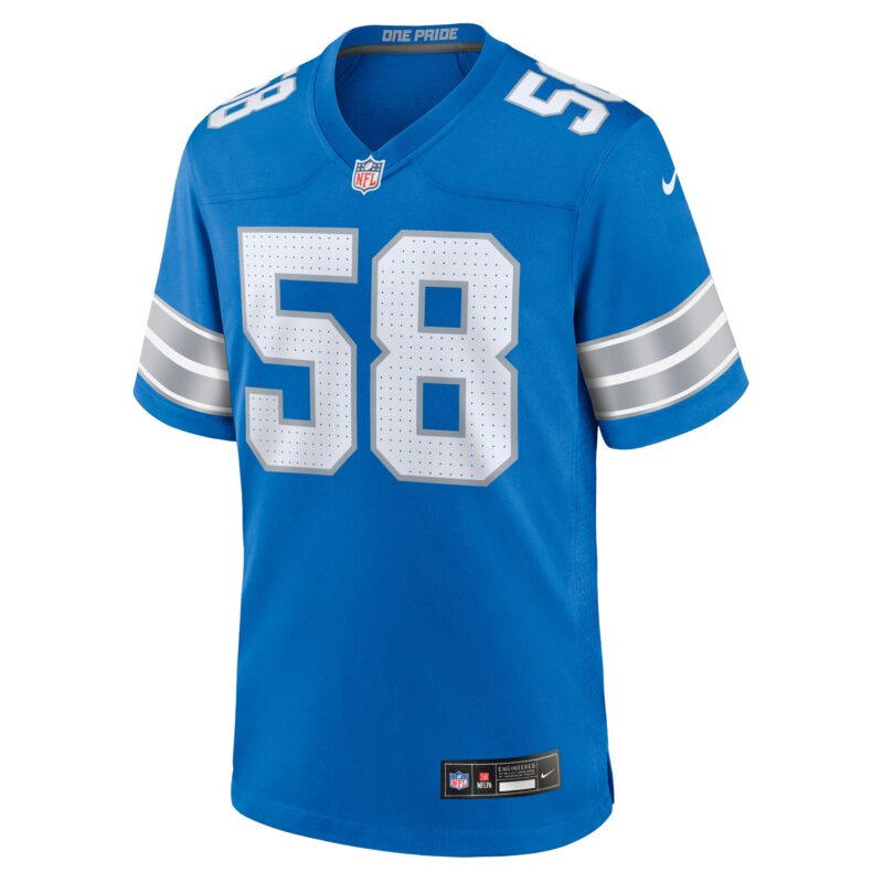 Penei Sewell Detroit Lions Game Jersey - Blue - Image 2