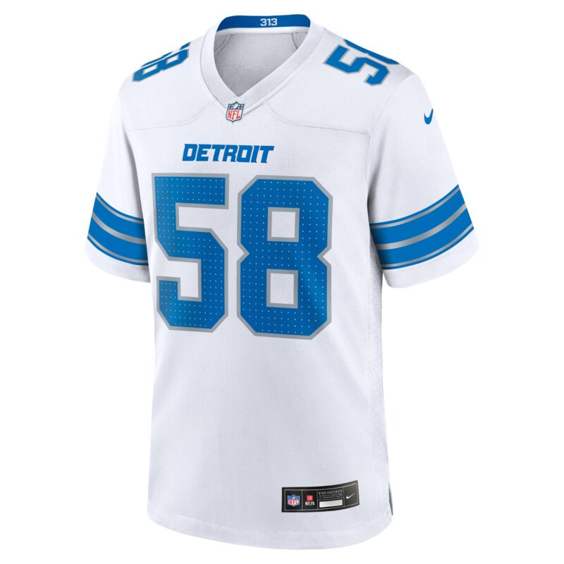 Penei Sewell Detroit Lions Game Jersey - White - Image 2