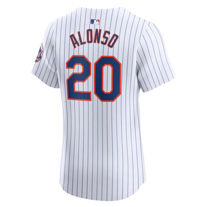 Pete Alonso New York Mets Home Elite Jersey - White - Image 3