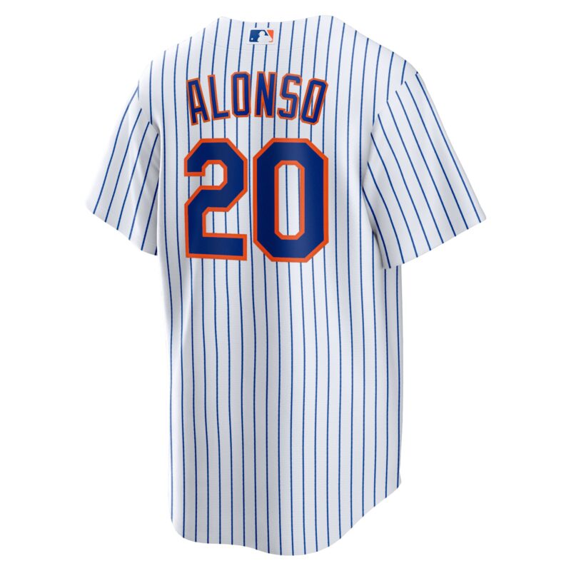 Pete Alonso New York Mets Home Player Name Jersey - White - Image 3