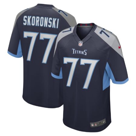 Peter Skoronski Tennessee Titans Game Jersey - Navy