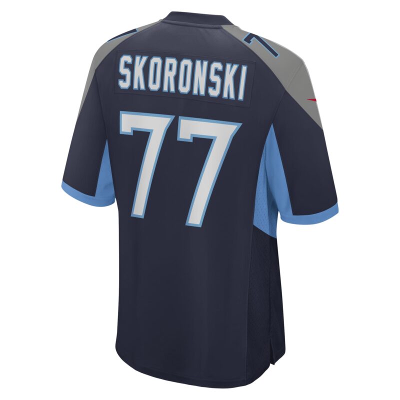 Peter Skoronski Tennessee Titans Game Jersey - Navy - Image 3