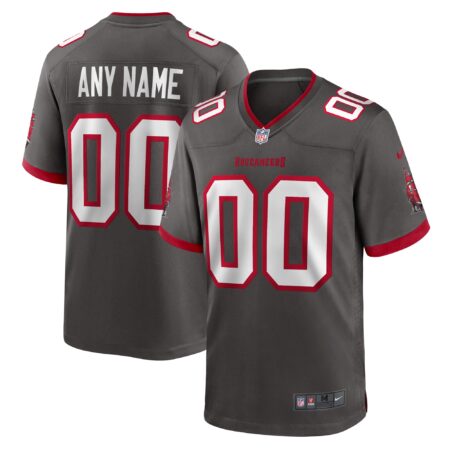 Tampa Bay Buccaneers Alternate Custom Game Jersey - Pewter