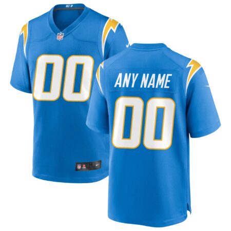 Los Angeles Chargers Custom Game Jersey - Powder Blue