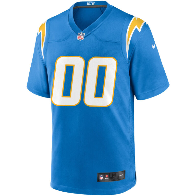 Los Angeles Chargers Custom Game Jersey - Powder Blue - Image 2
