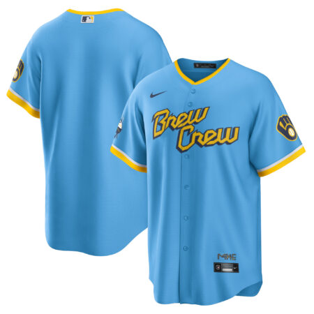 Milwaukee Brewers City Connect Team Jersey - Powder Blue