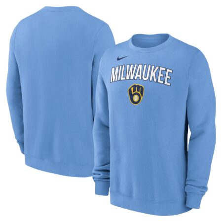 Milwaukee Brewers Pullover Sweatshirt - Powder Blue