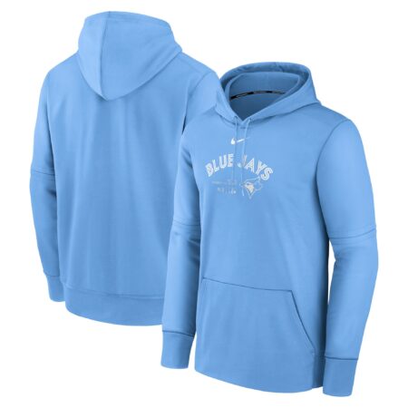 Toronto Blue Jays Collection Practice Performance Pullover Hoodie - Powder Blue