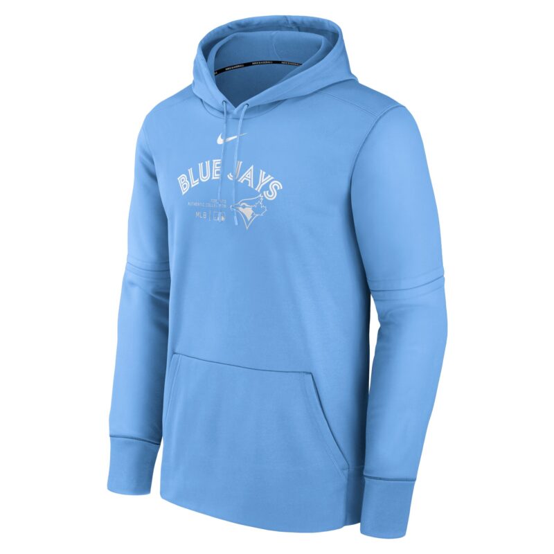 Toronto Blue Jays Collection Practice Performance Pullover Hoodie - Powder Blue - Image 2