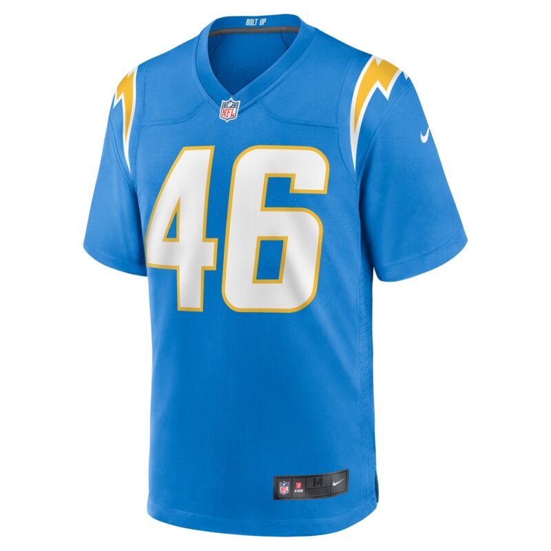 Praise Olatoke Los Angeles Chargers Team Game Jersey - Powder Blue - Image 2