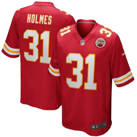 Priest Holmes Kansas City Chiefs Game Retired Player Jersey - Red