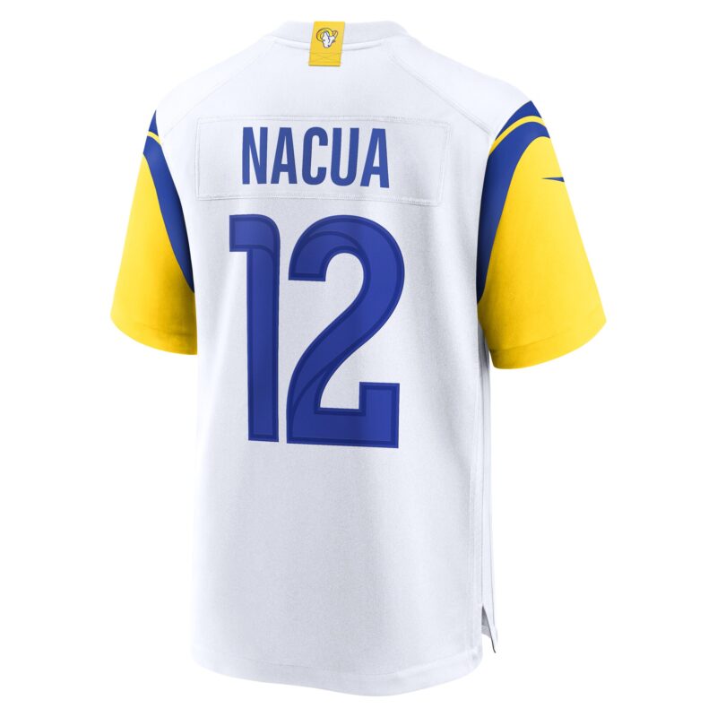 Puka Nacua Los Angeles Rams Game Player Jersey - White - Image 3