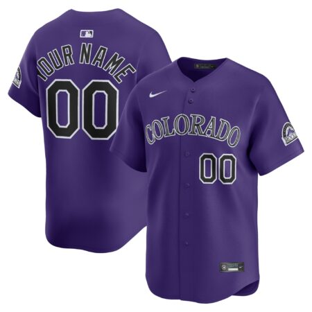 Colorado Rockies Alternate Limited Custom Jersey - Purple