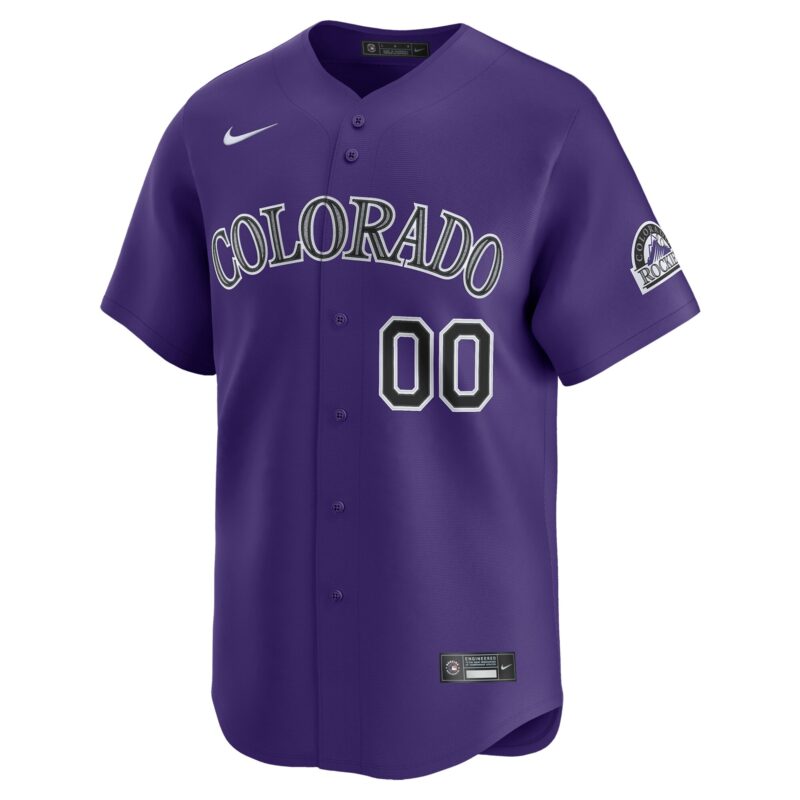 Colorado Rockies Alternate Limited Custom Jersey - Purple - Image 2