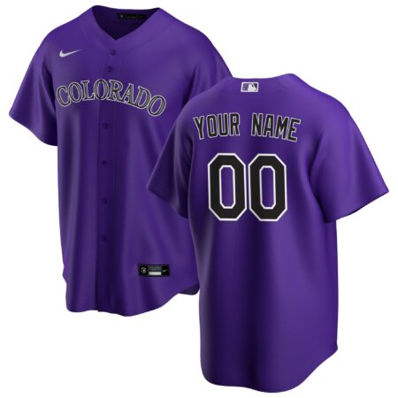 Colorado Rockies Alternate Custom Jersey - Purple