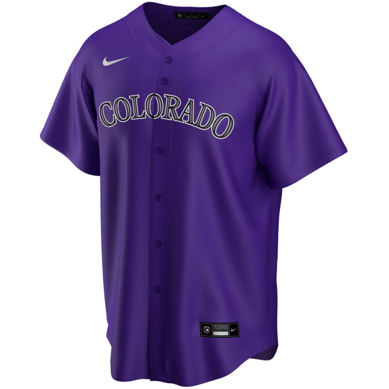 Colorado Rockies Alternate Custom Jersey - Purple - Image 2