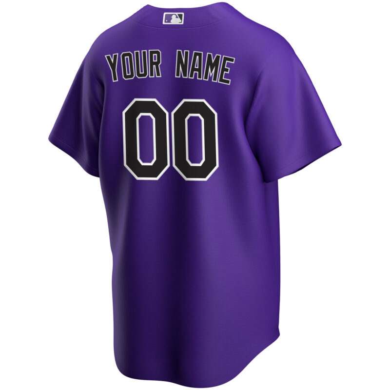 Colorado Rockies Alternate Custom Jersey - Purple - Image 3