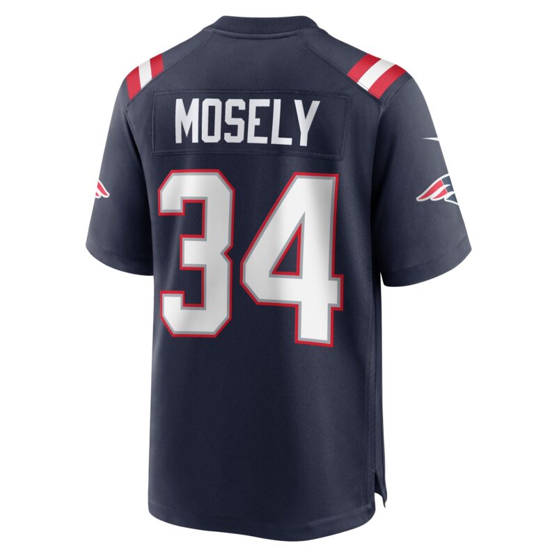 Quandre Mosely New England Patriots Home Game Player Jersey - Navy - Image 3