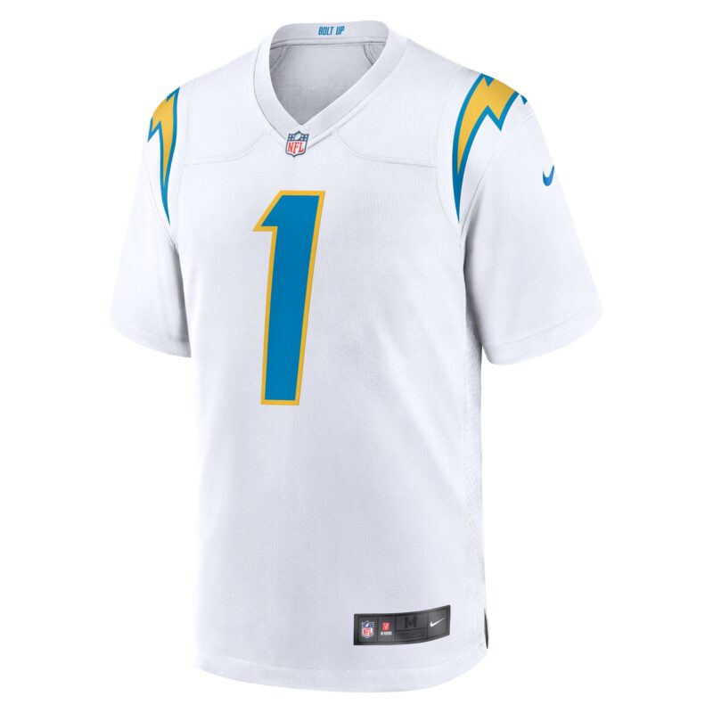 Quentin Johnston Los Angeles Chargers Away Game Jersey - White - Image 2
