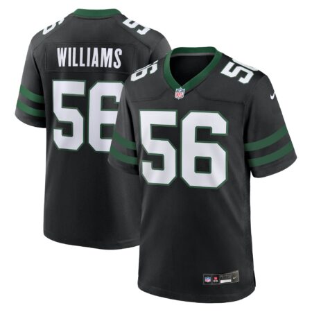 Quincy Williams New York Jets Alternate Game Jersey - Legacy Black