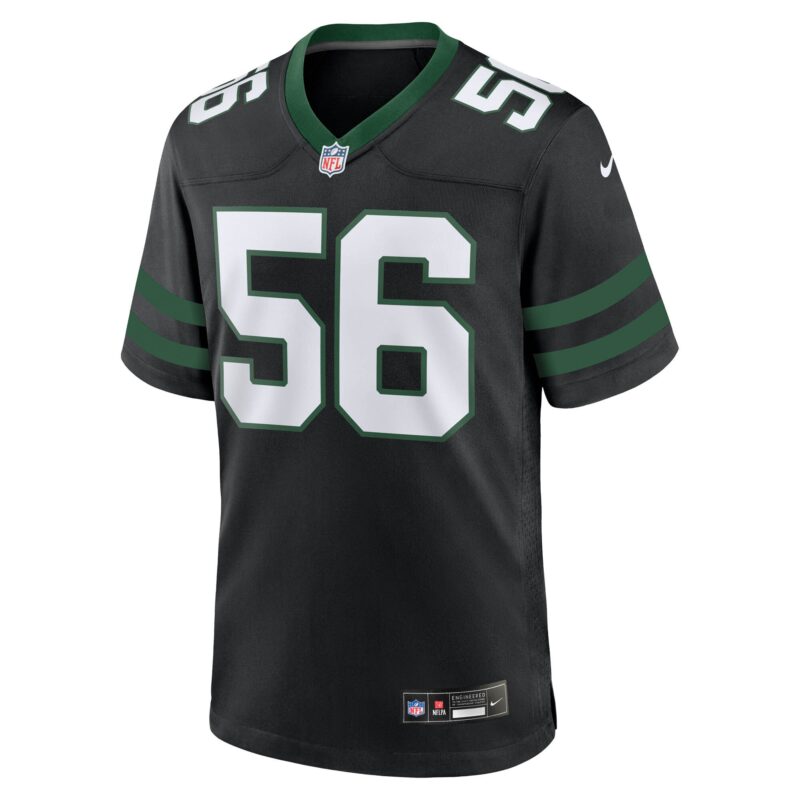 Quincy Williams New York Jets Alternate Game Jersey - Legacy Black - Image 2