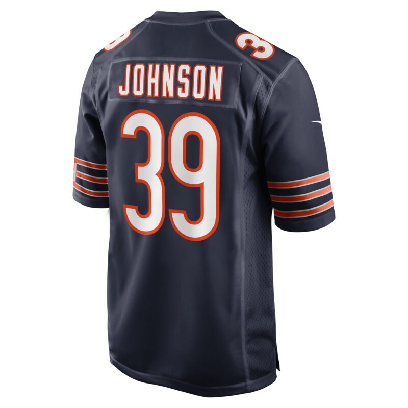 Quindell Johnson Chicago Bears Team Game Jersey - Navy - Image 3