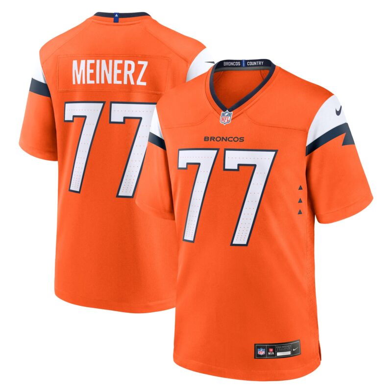 Quinn Meinerz Denver Broncos Team Game Jersey - Orange