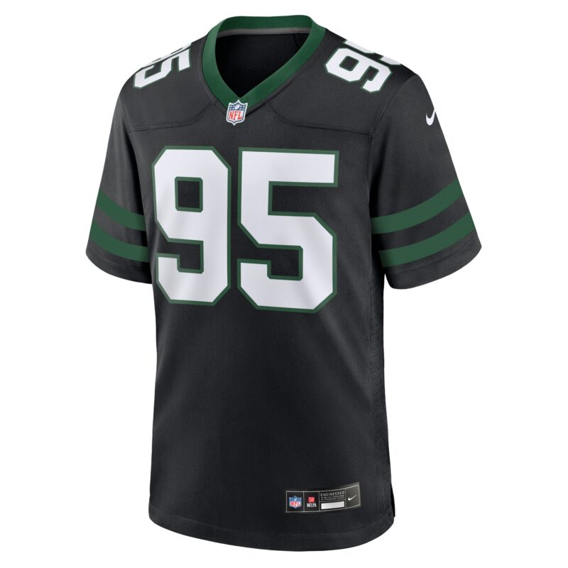 Quinnen Williams New York Jets Alternate Game Jersey - Legacy Black - Image 2