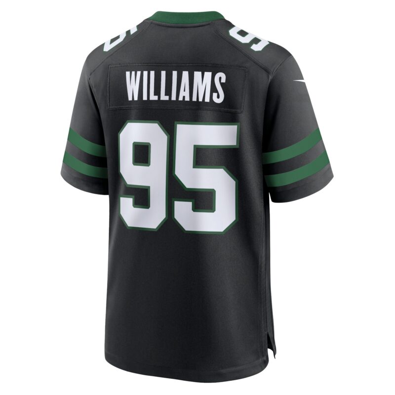 Quinnen Williams New York Jets Alternate Game Jersey - Legacy Black - Image 3